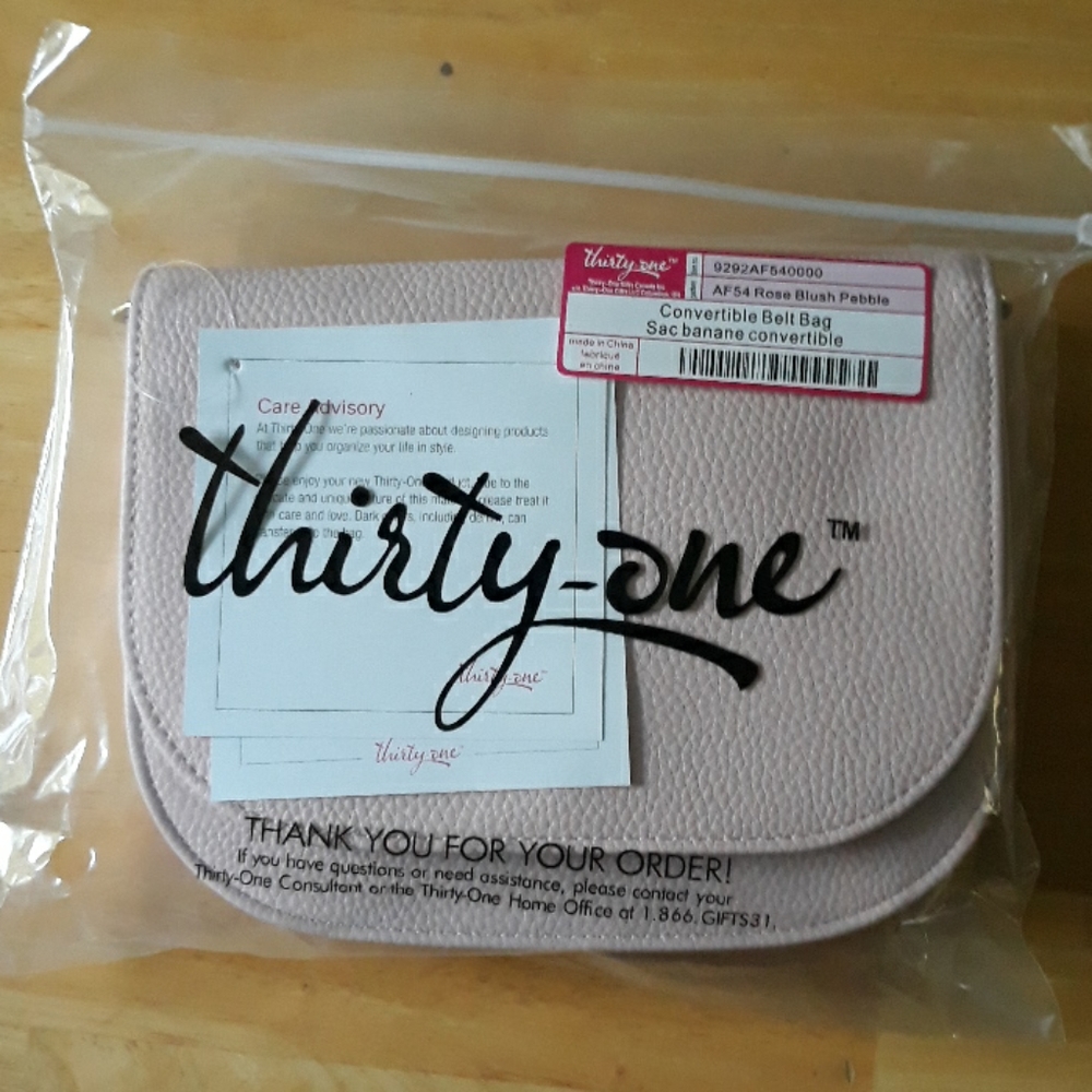 Rose blush convertible blush bag